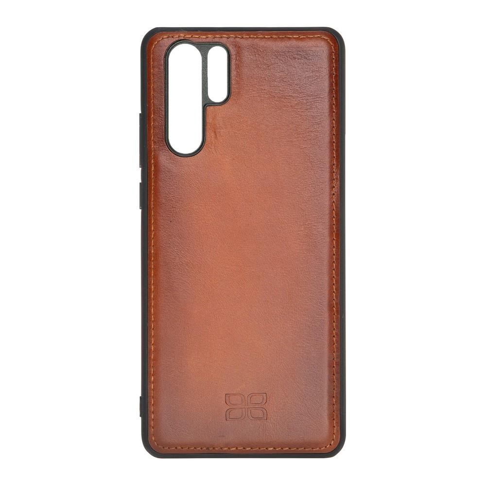 Bouletta Magnetische abnehmbare Handyhülle aus Leder mit RFID-Blocker für Huawei P30 Pro Rustic Tan With Effect