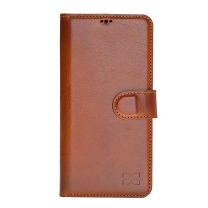 Bouletta Magnetische abnehmbare Handyhülle aus Leder mit RFID-Blocker für Huawei P30 Pro Rustic Tan With Effect