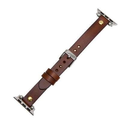 Bouletta ECHT LEDER Apple Watch 42mm / 44mm - Rustikale Bräune mit Effekt