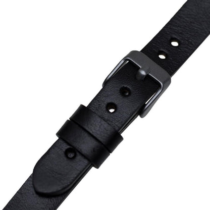 Bouletta Leder Trokya Uhrenarmband für Apple Watch 42mm / 44mm - Rustikal Schwarz