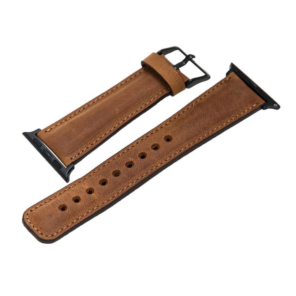 Bouletta Lederarmband für Applewatch 42mm / 44 mm - Bräune