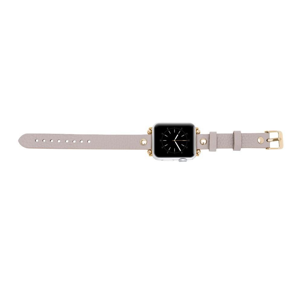 Bouletta Leder Trokya Gold Uhrenarmband für Apple Watch 42mm / 44mm - Floater Nerz