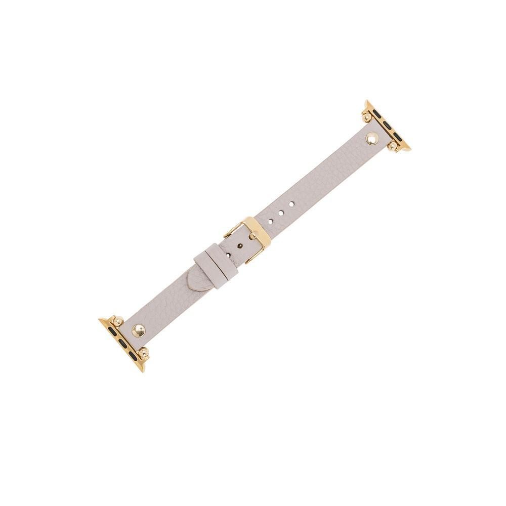 Bouletta Leder Trokya Gold Uhrenarmband für Apple Watch 42mm / 44mm - Floater Nerz