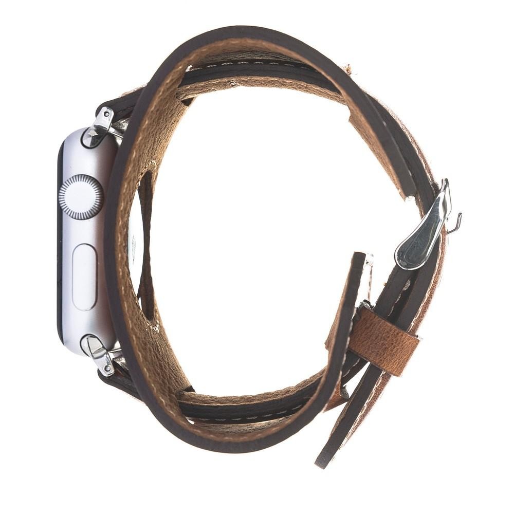 Bouletta Lederarmband für Apple Watch  42mm / 44 mm - Antic Tan