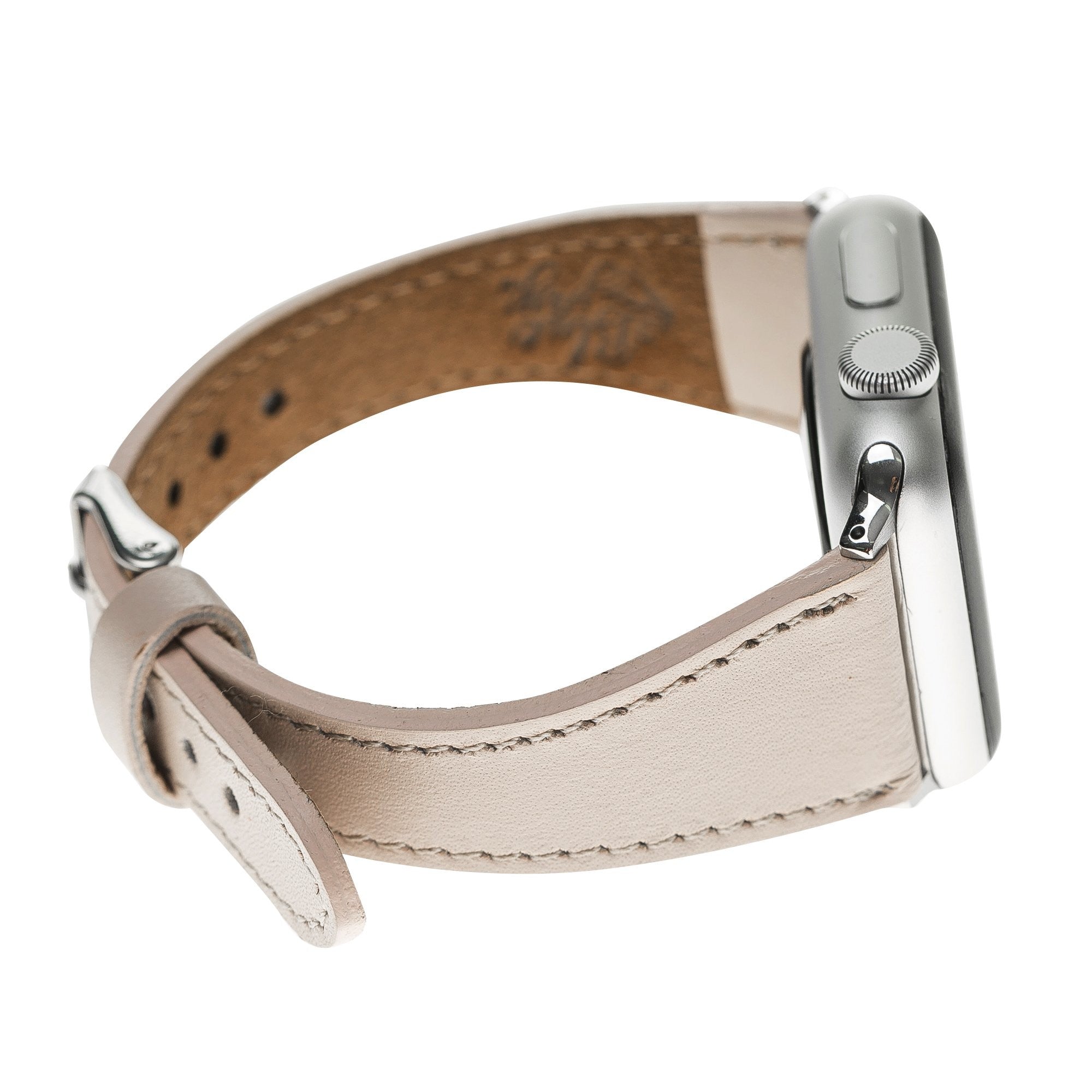 Bouletta Slim Leder Watch Strap für Apple Watch 42mm/44mm - Nude Pink