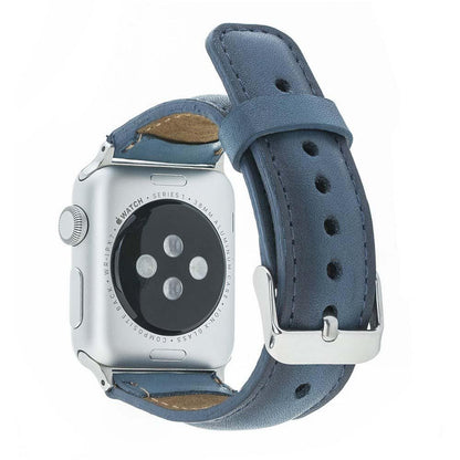 Bouletta Leder Watch Gurt für Apple Watch 42mm / 44mm - BRN Burnt Blau