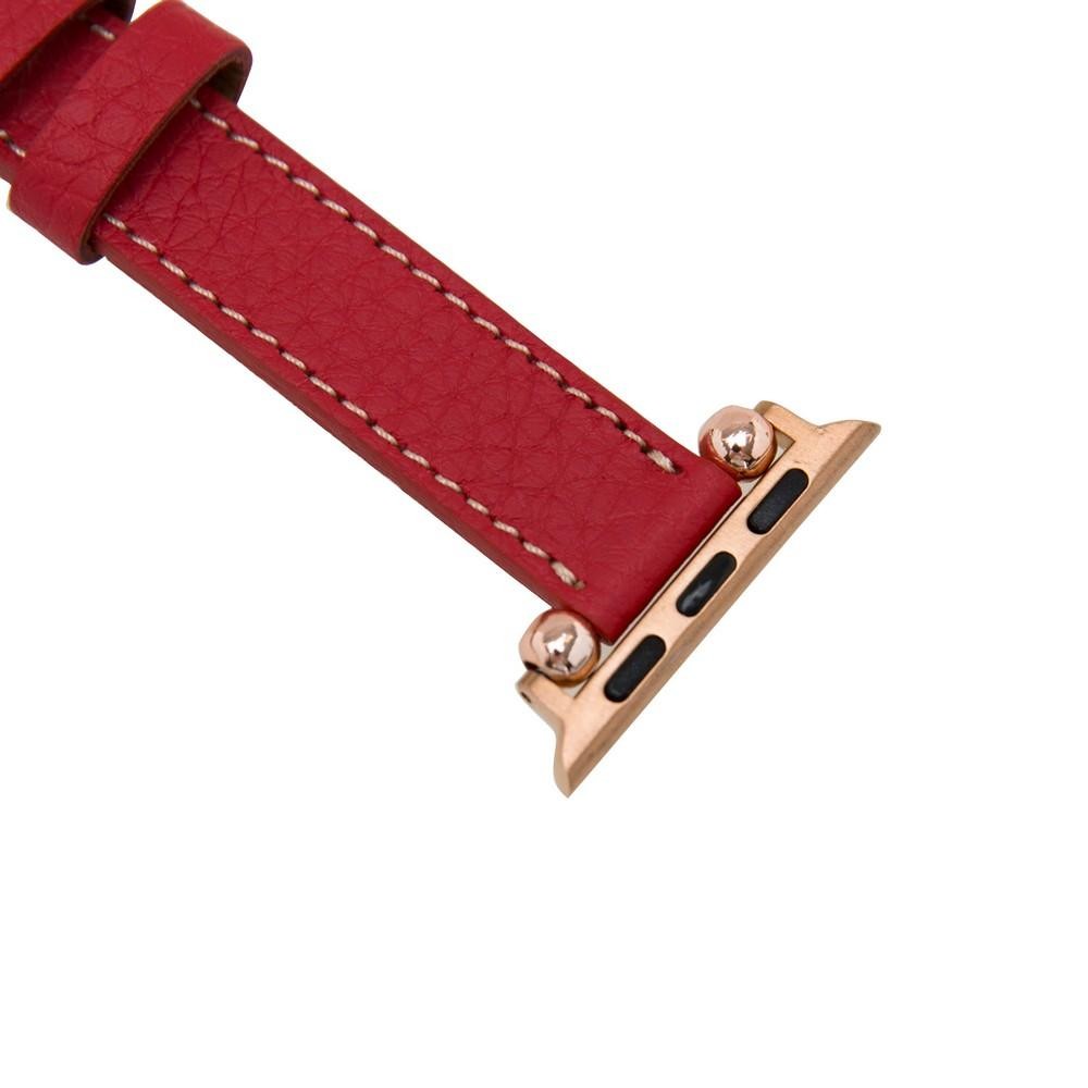 Bouletta Leder Ferro Uhrenarmband für Apple Watch  42mm / 44mm - Floater Rot