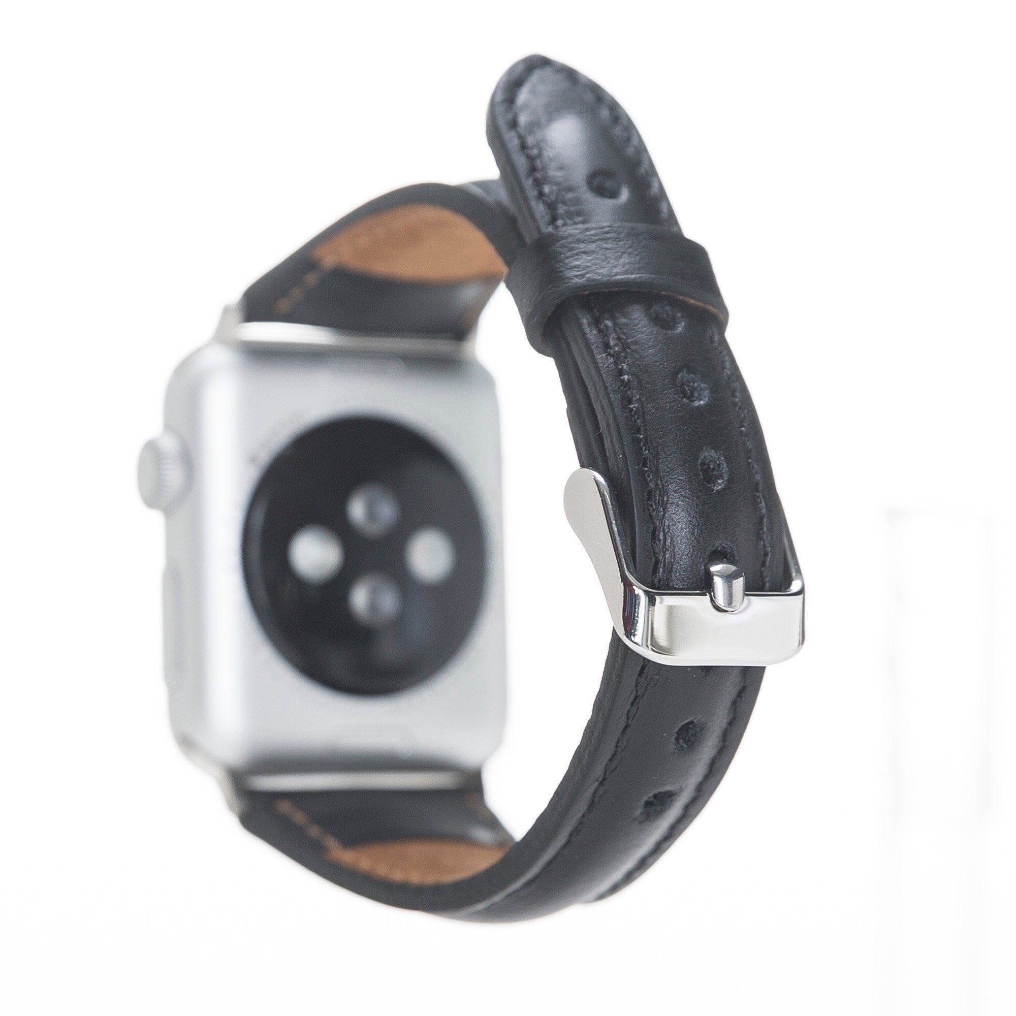 Bouletta Schlankes Double Tour Hector Gold Lederarmband für Apple Watch 42mm - Floater Mink