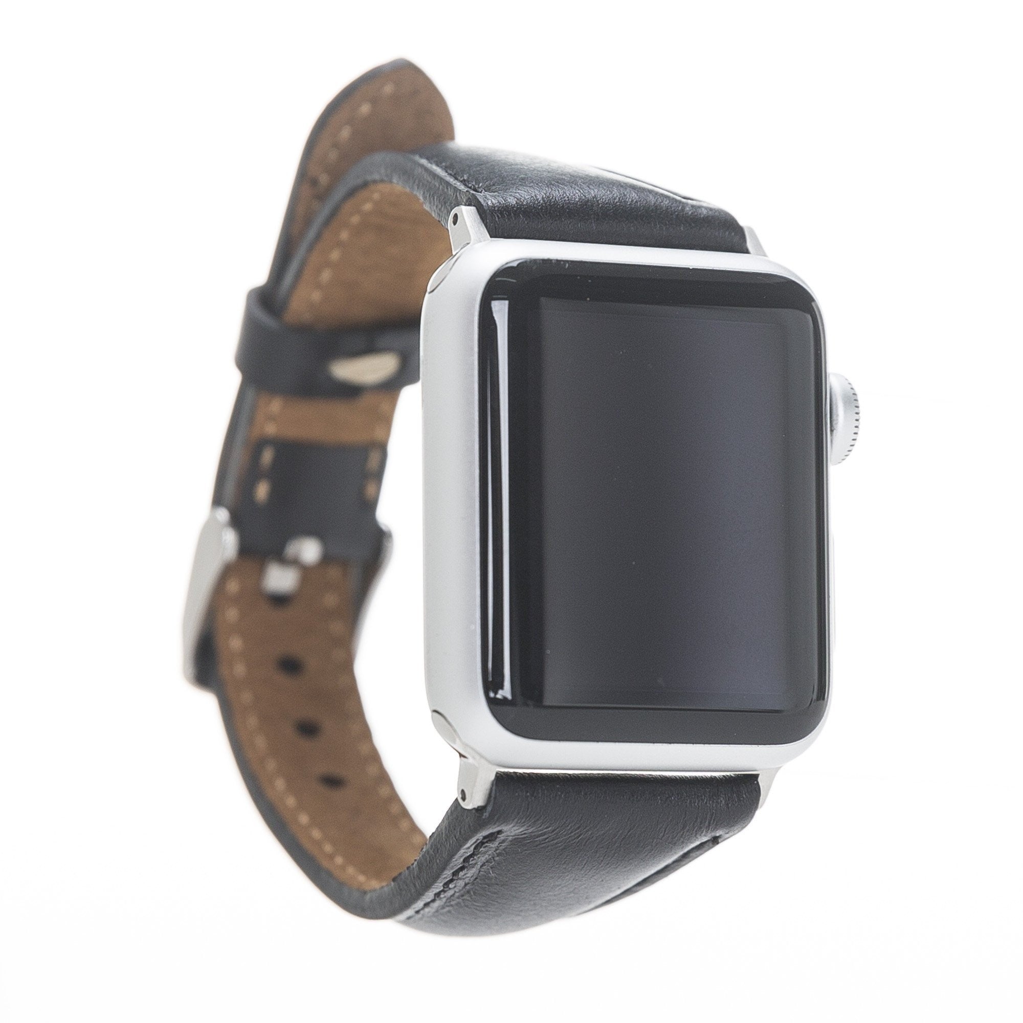 Bouletta Schlankes Double Tour Hector Gold Lederarmband für Apple Watch 42mm - Floater Mink