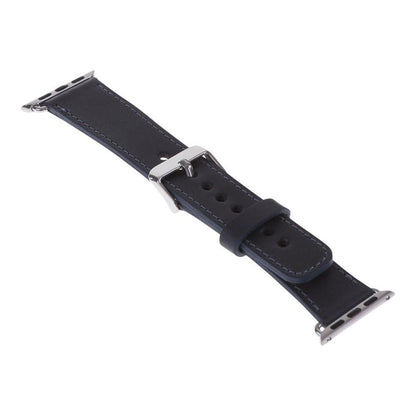 Bouletta Lederarmband für Applewatch 42mm / 44 mm - Schwarz
