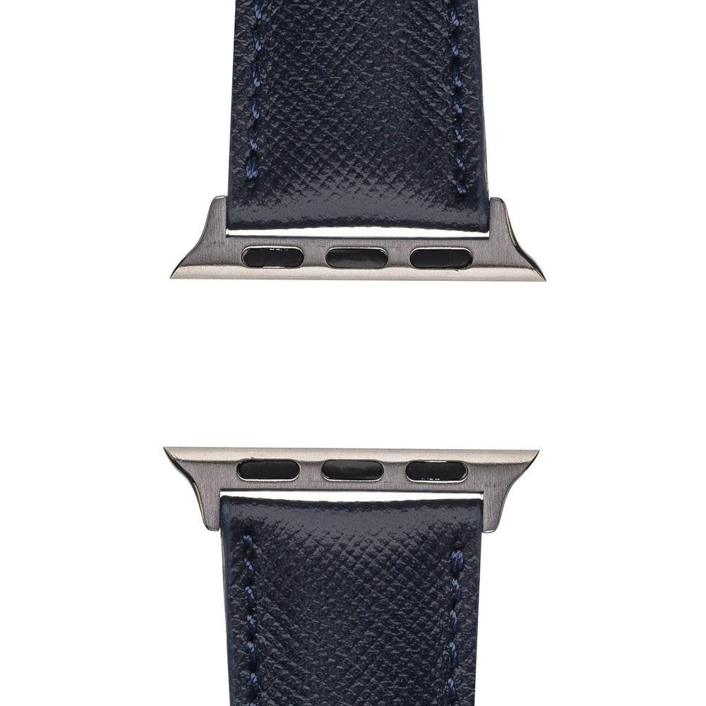 BoulettaLederarmband für Applewatch 42mm / 44 mm - Navy Blau