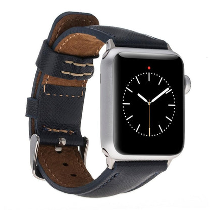 BoulettaLederarmband für Applewatch 42mm / 44 mm - Navy Blau