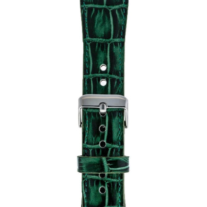 Bouletta Lederarmband für Applewatch 42mm / 44 mm - Krokodil Grün