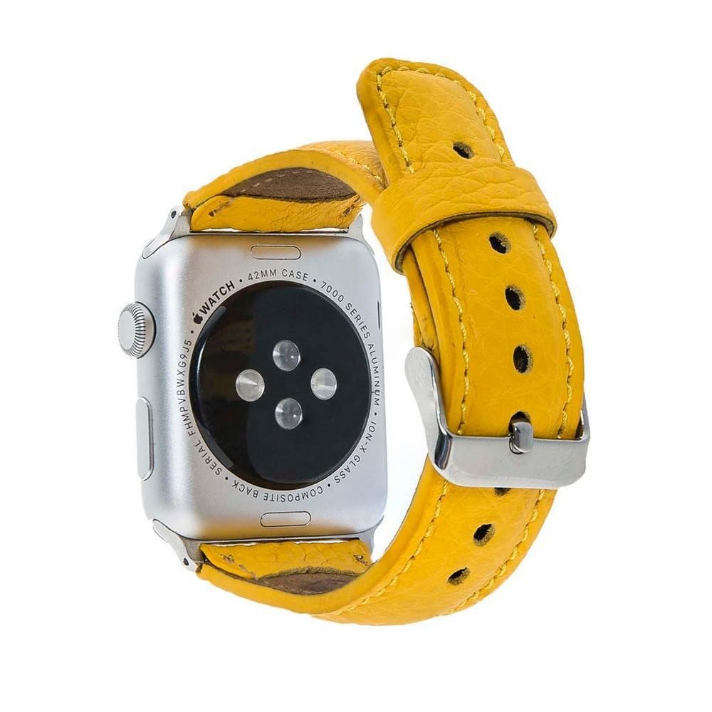 Bouletta Lederarmband für Applewatch 42mm / 44 mm - Gelb