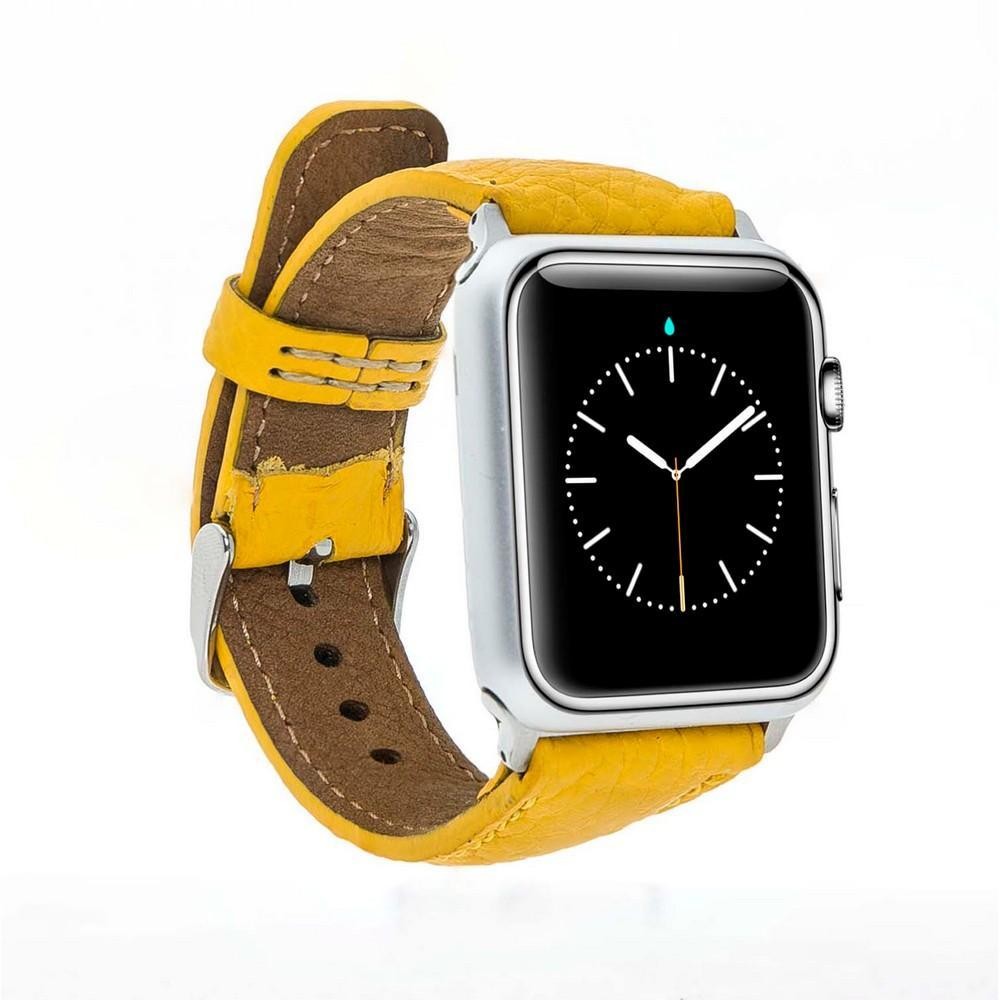 Bouletta Lederarmband für Applewatch 42mm / 44 mm - Gelb