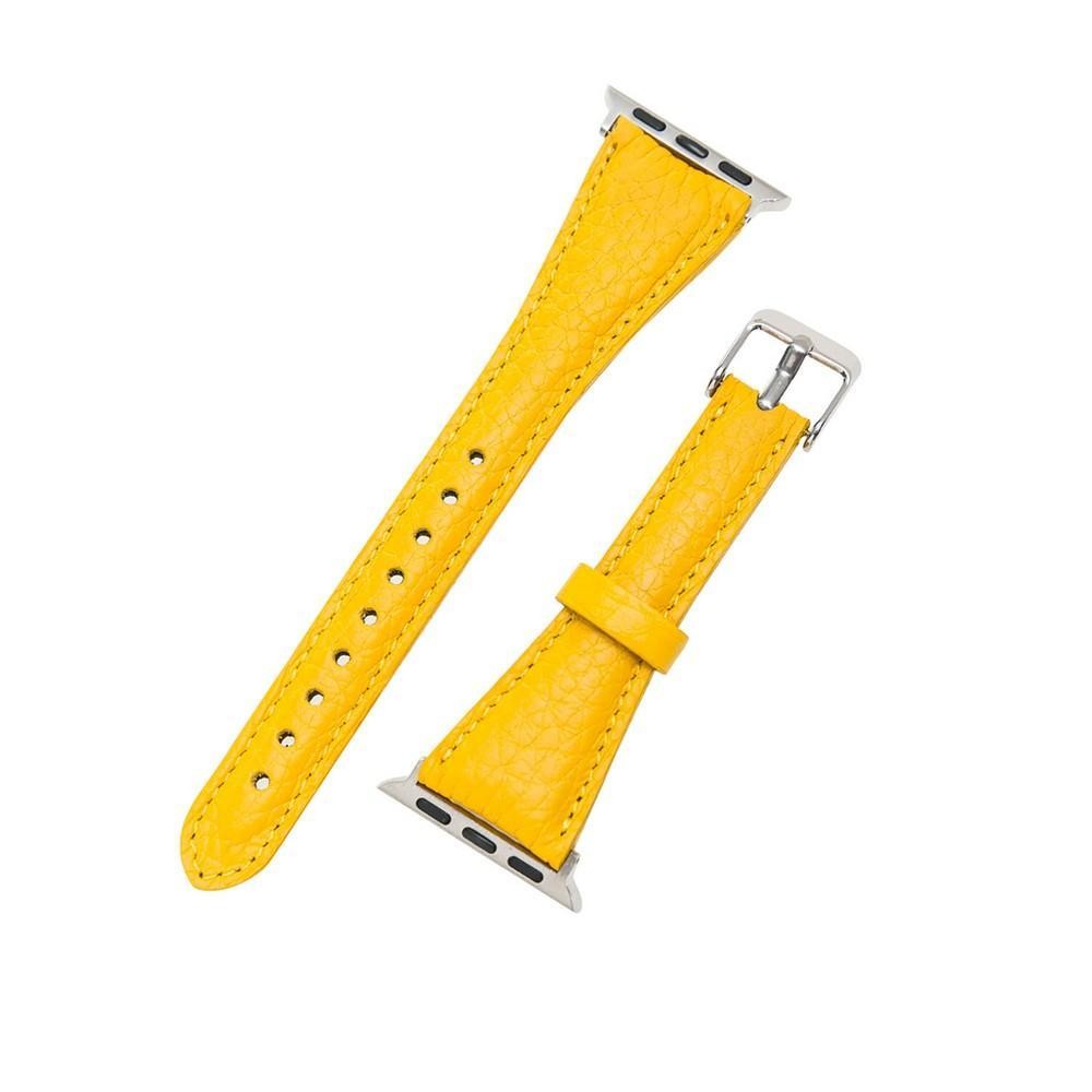 Bouletta Lederarmband für Applewatch 42mm / 44 mm - Floater Gelb