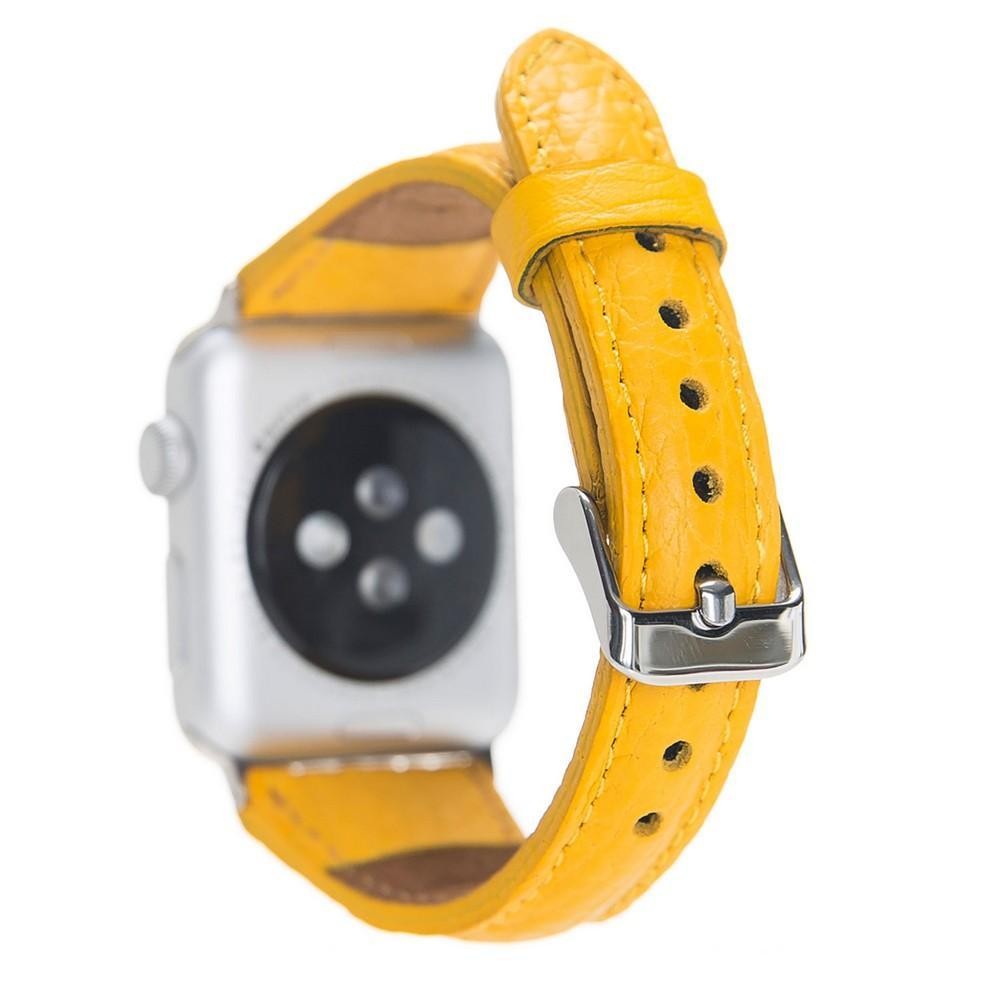 Bouletta Lederarmband für Applewatch 42mm / 44 mm - Floater Gelb