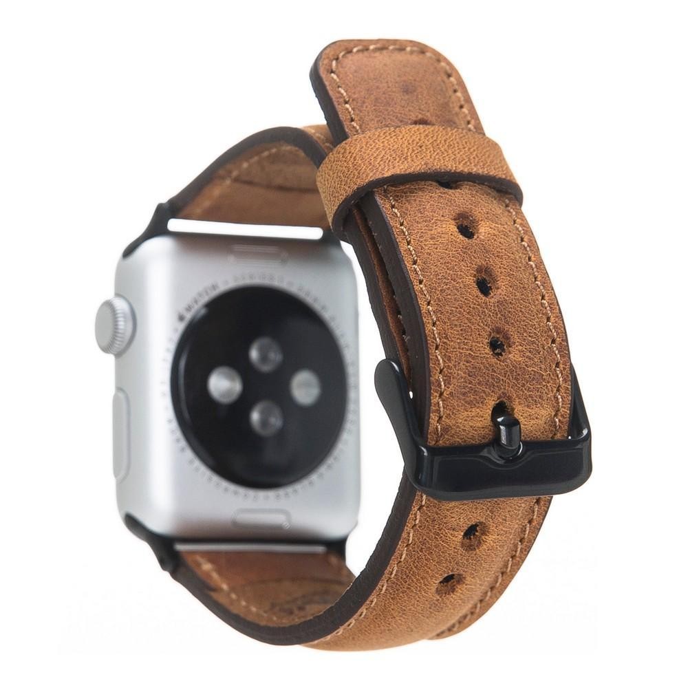 Bouletta Lederarmband für Applewatch 42mm / 44 mm - Bräune