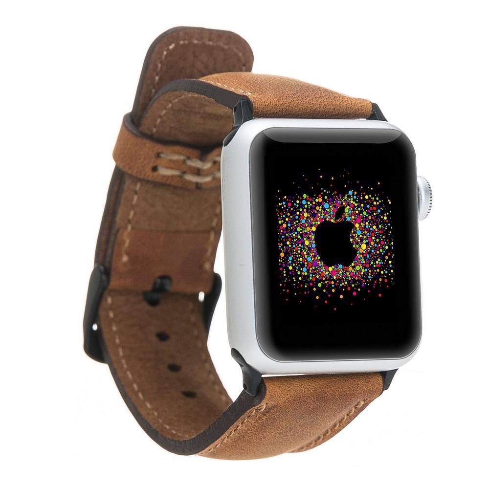 Bouletta Lederarmband für Applewatch 42mm / 44 mm - Bräune