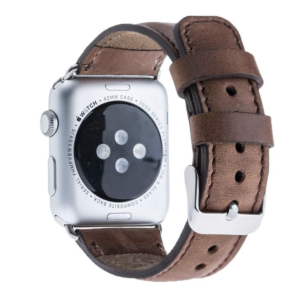 Bouletta Lederarmband für Applewatch 42mm / 44 mm - Bräune
