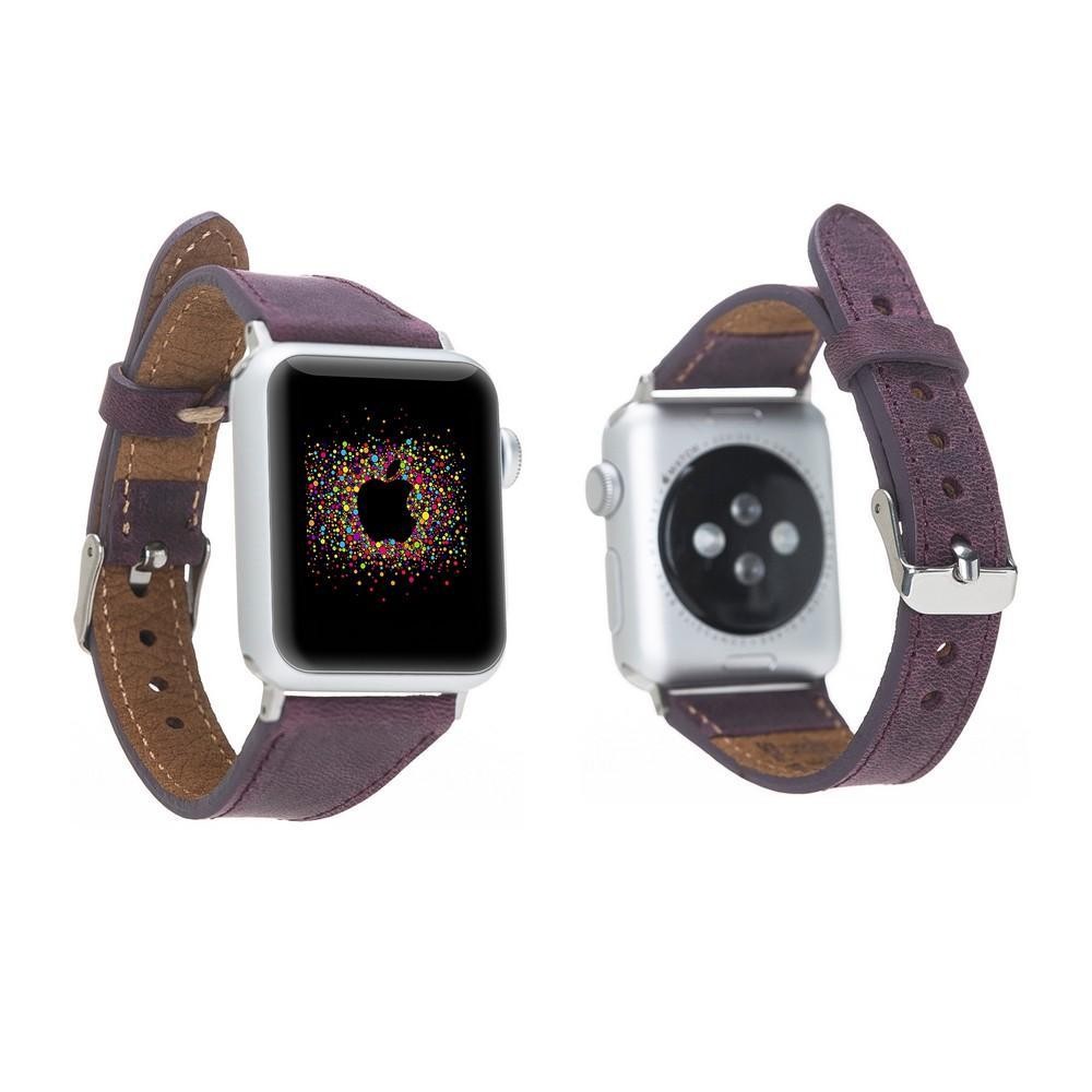 Bouletta Lederarmband für Applewatch 42mm / 44 mm - Braun