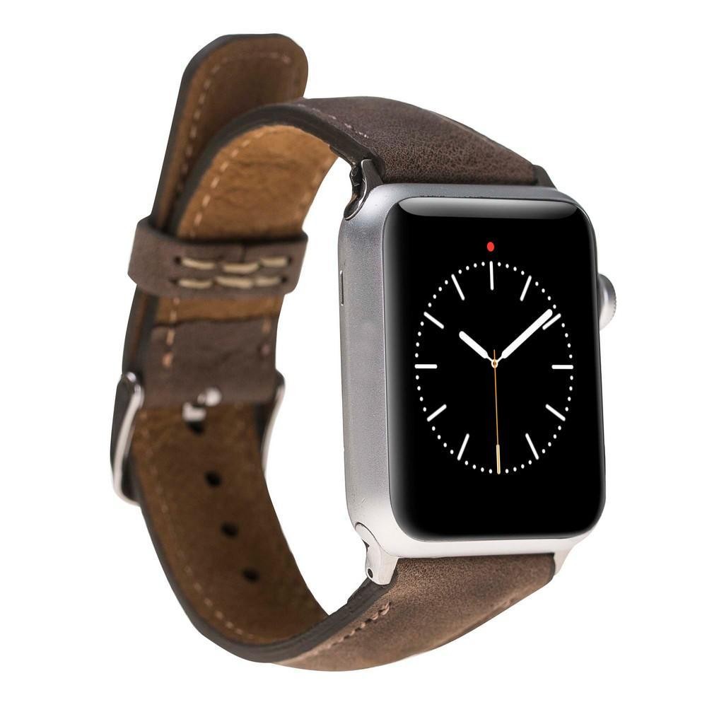 Bouletta Lederarmband für Applewatch 42mm / 44 mm - Antik Braun