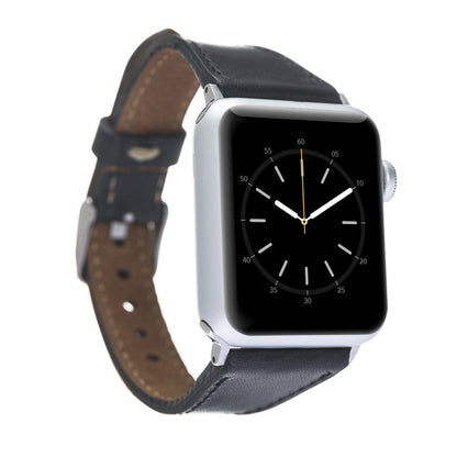 Bouletta Lederarmband für Applewatch 38mm / 40 mm - Schwarz