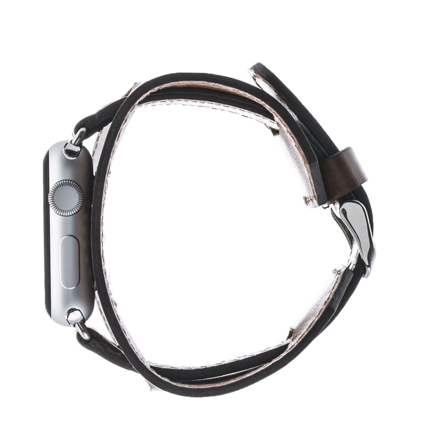 Bouletta Lederarmband für Applewatch 38mm / 40 mm - Rustikale Bräune mit Effekt