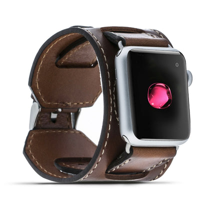 Bouletta Lederarmband für Applewatch 38mm / 40 mm - Rustikale Bräune mit Effekt