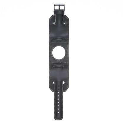 Bouletta Lederarmband für Apple Watch  42mm / 44 mm - Rustikal Schwarz