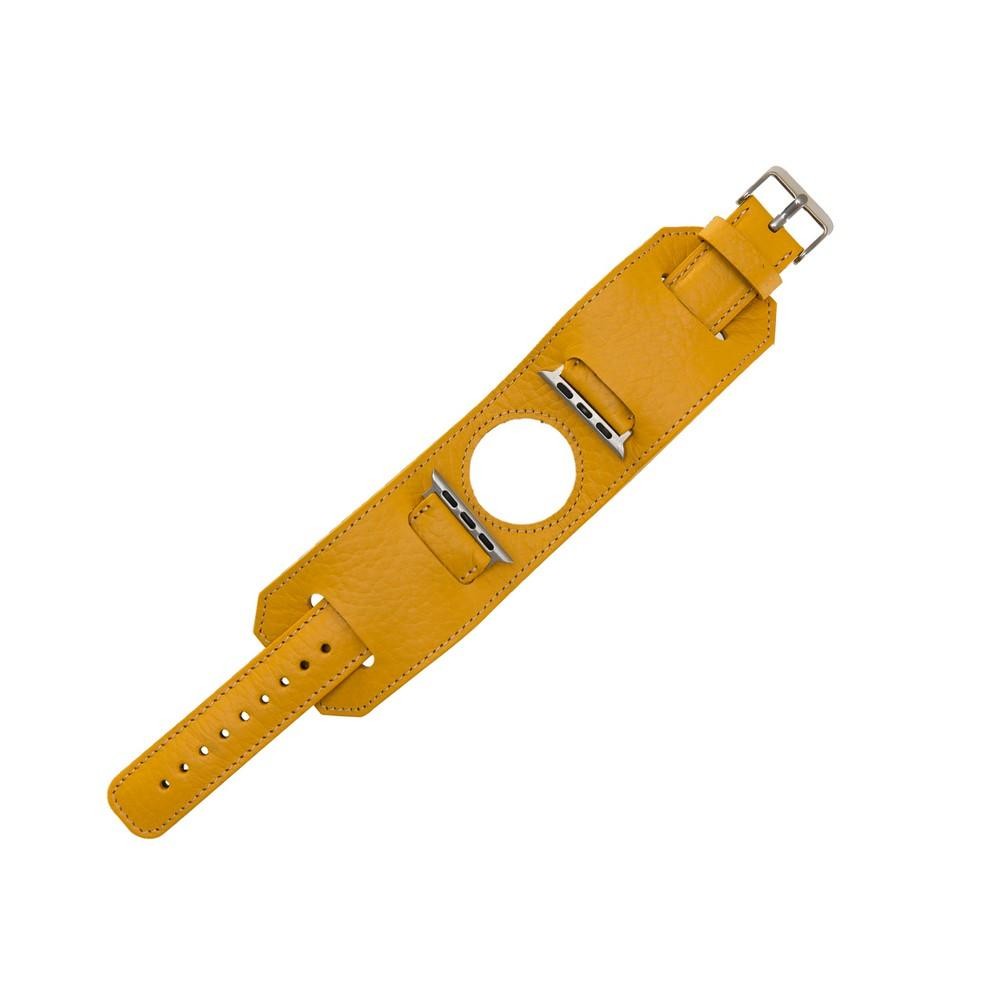 Bouletta Lederarmband für Apple Watch  42mm / 44 mm - Floater Gelb