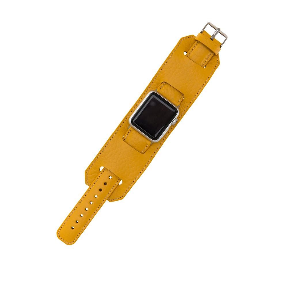 Bouletta Lederarmband für Apple Watch  42mm / 44 mm - Floater Gelb