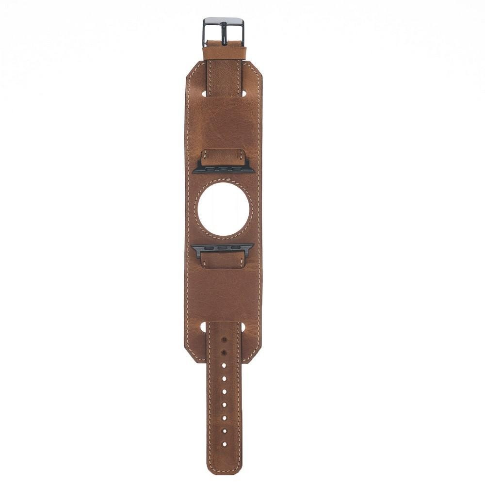 Bouletta Lederarmband für Apple Watch  42mm / 44 mm - Antic Tan