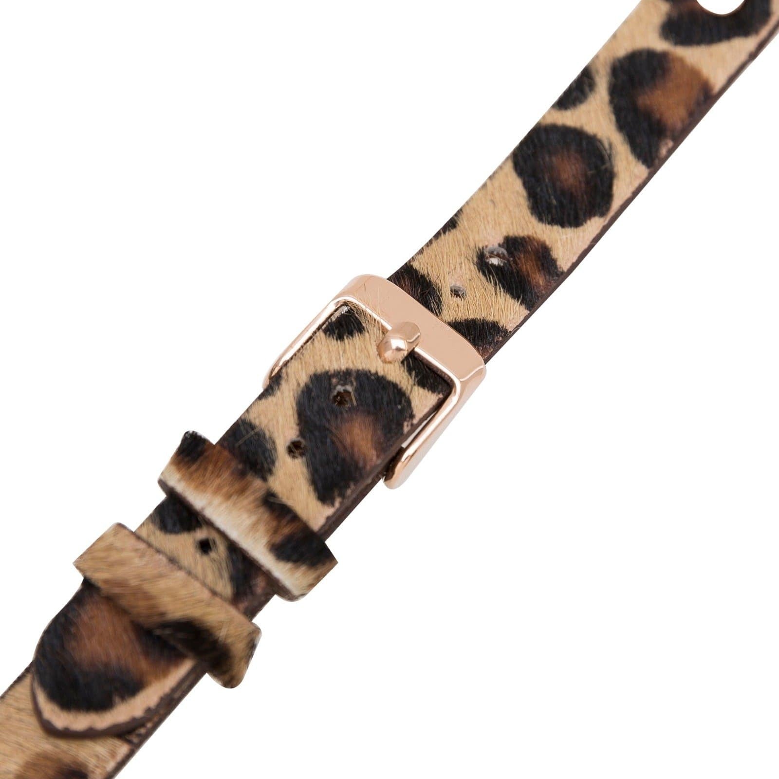 Bouletta Leder Watch Slim Band für Apple Watch 42-44mm Leopar Hairy