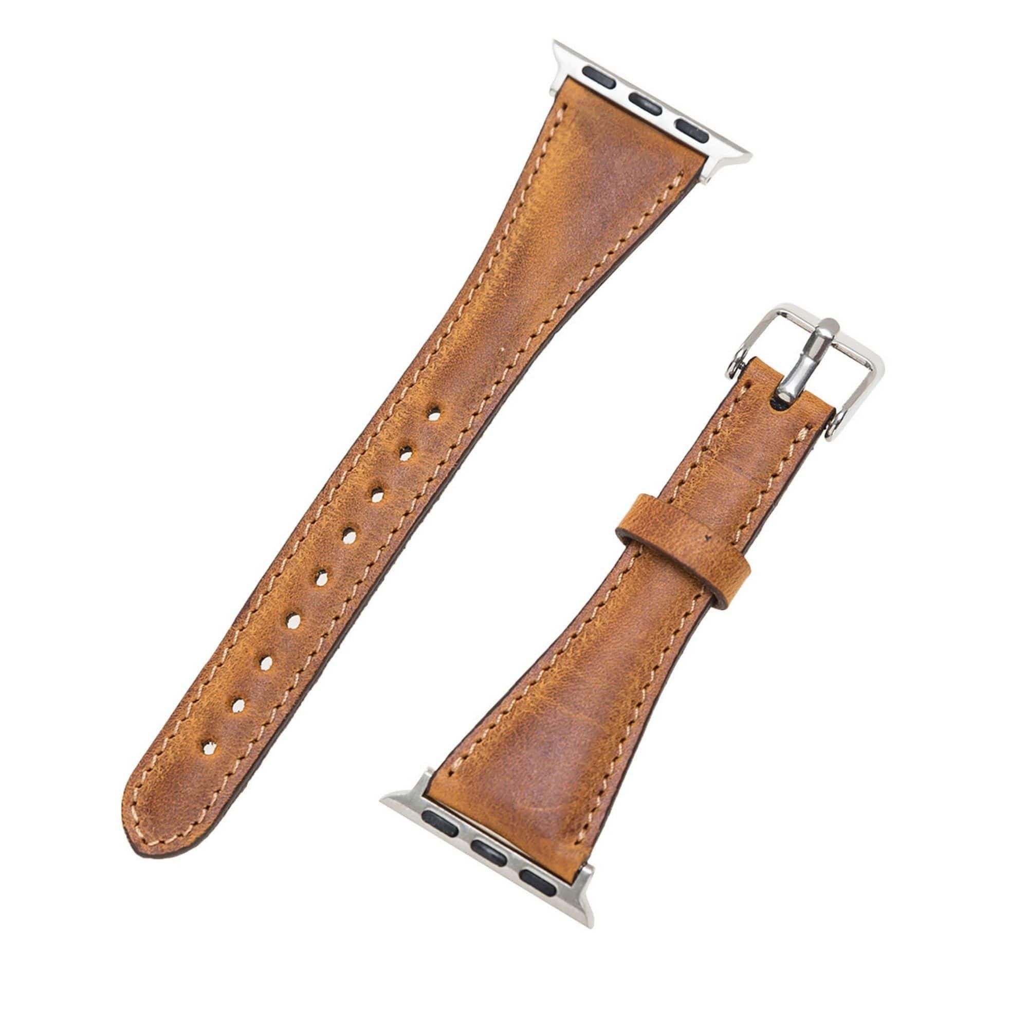 Bouletta Leder Watch Slim Band für Apple Watch 42-44 mm Vegetal Brown