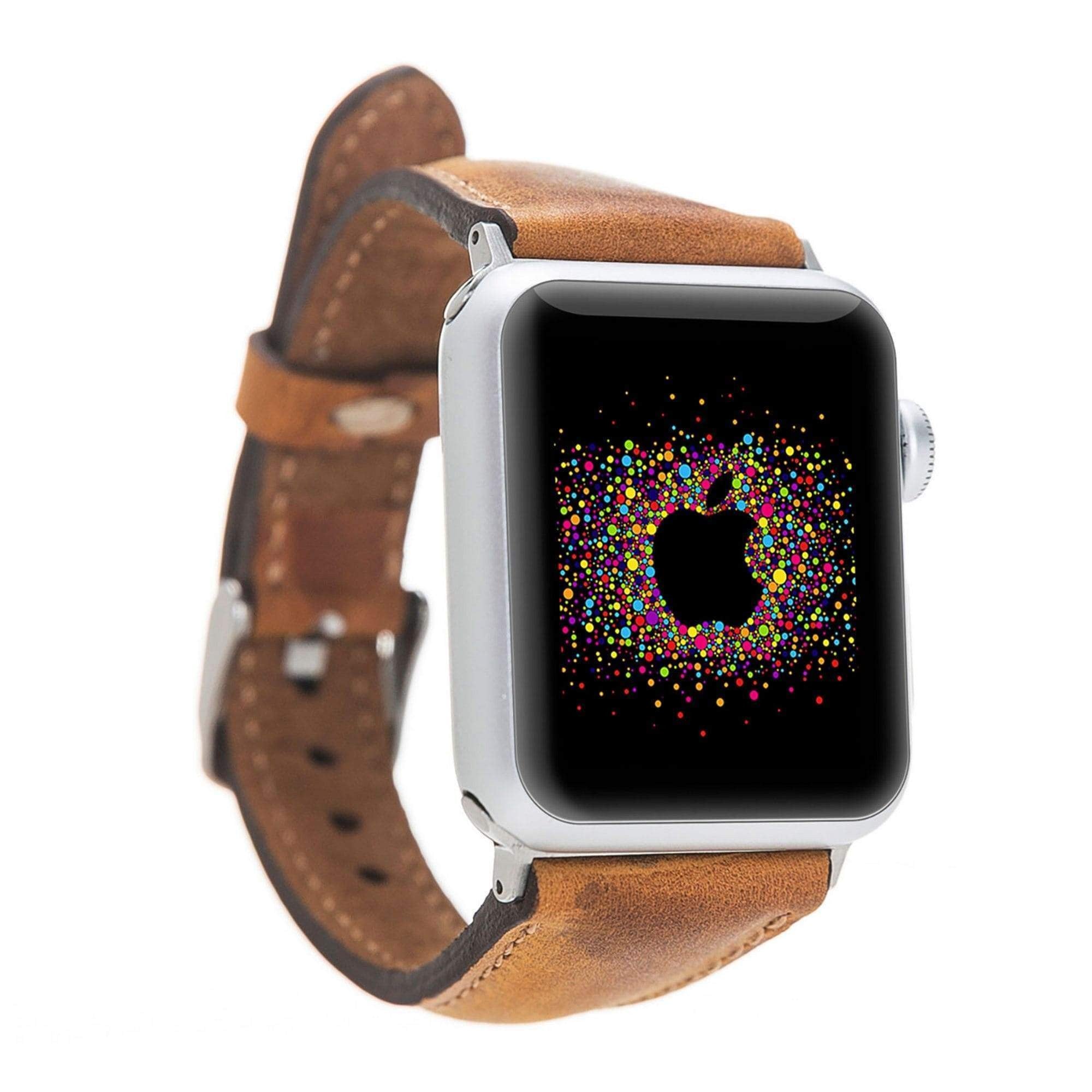 Bouletta Leder Watch Slim Band für Apple Watch 42-44 mm Vegetal Brown