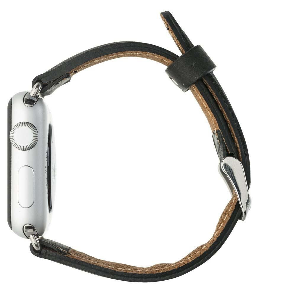 Bouletta Leder Watch Gurt für Apple Watch 42mm / 44mm - Antic Schwarz