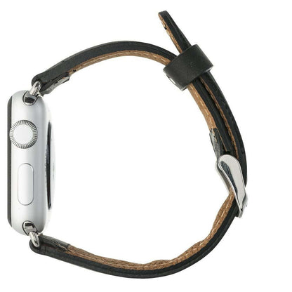 Bouletta Leder Watch Gurt für Apple Watch 42mm / 44mm - Antic Schwarz