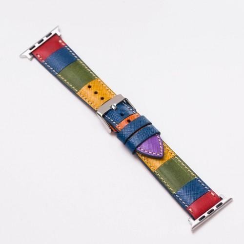 Bouletta Leder Watch Gurt für Apple Watch 38mm / 40mm - Saffiano Regenbogen
