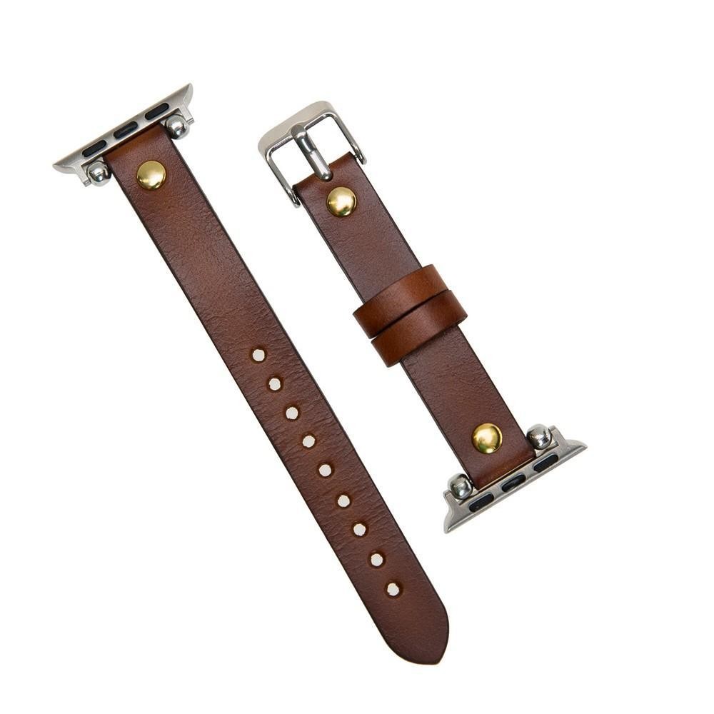 Bouletta Leder Trokya Uhrenband für Apple Watch 42mm / 44mm - Rustikale Bräune mit Effekt