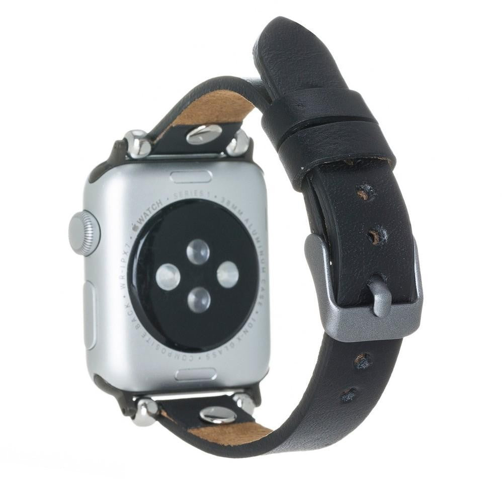 Bouletta Leder Trokya Uhrenarmband für Apple Watch 42mm / 44mm - Rustikal Schwarz