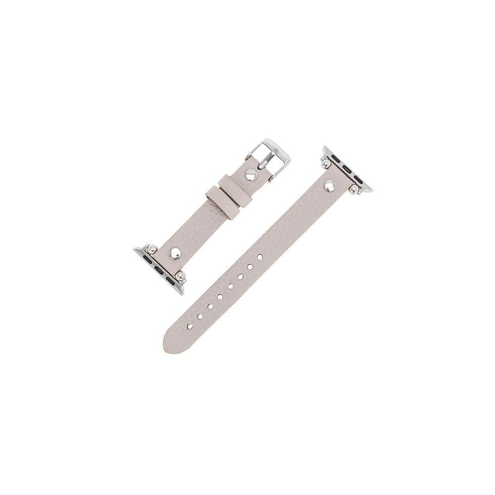 Bouletta Leder Trokya Silber Uhrenarmband für Apple Watch 38mm / 40mm - Floater Nerz