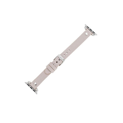 Bouletta Leder Trokya Silber Uhrenarmband für Apple Watch 38mm / 40mm - Floater Nerz