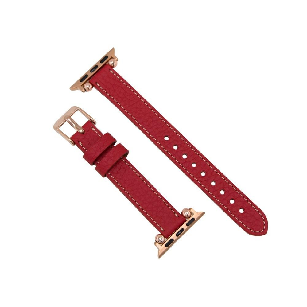 Bouletta Leder Ferro Uhrenarmband für Apple Watch  42mm / 44mm - Floater Rot