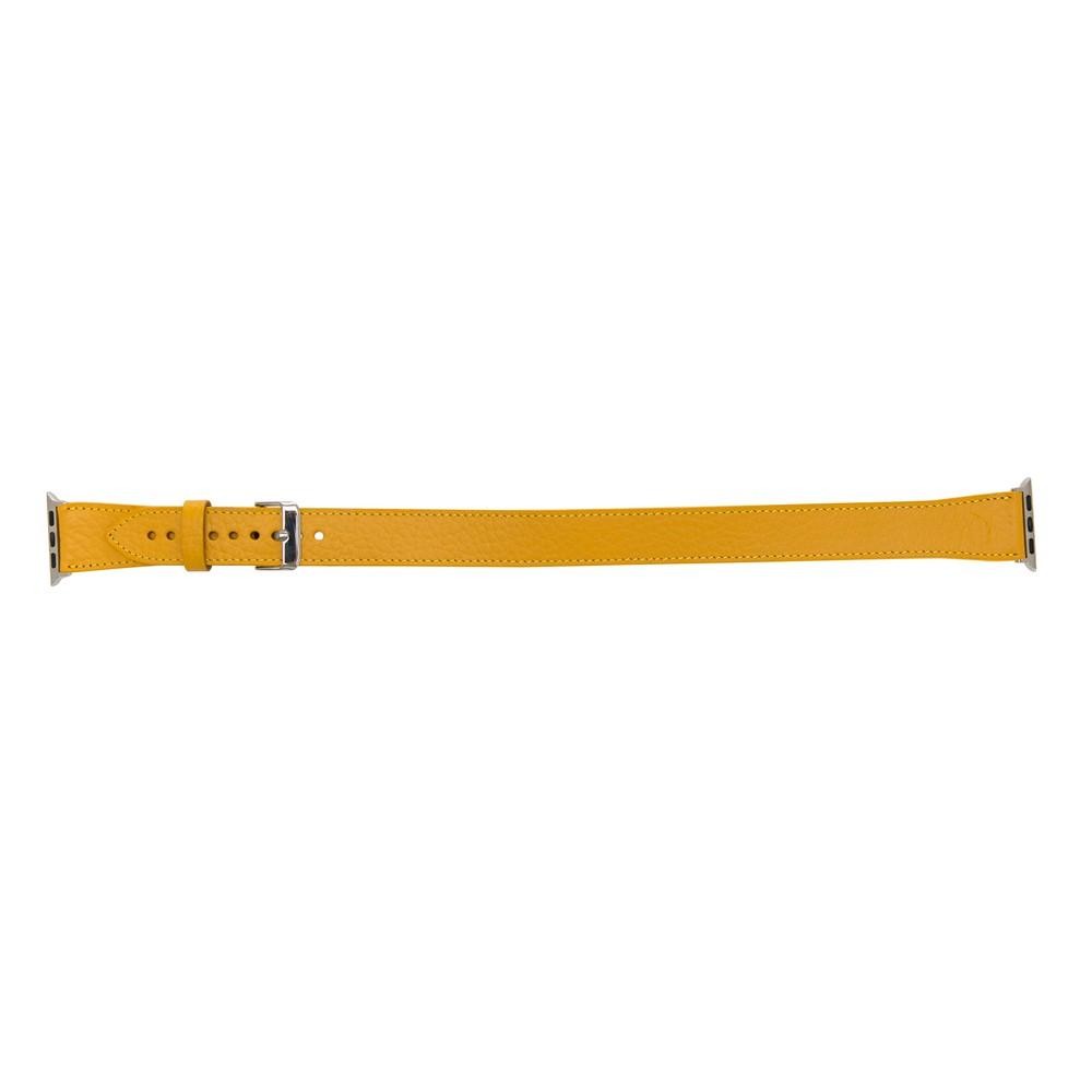 Bouletta Double Tour Lederarmband für Apfeluhr 42mm / 44 mm - Floater Gelb