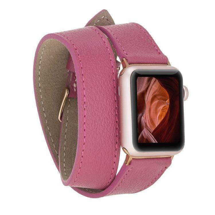 Bouletta Double Tour Leder Watch Band für Apple Watch 38-40mm / 42-44 mm - CP04