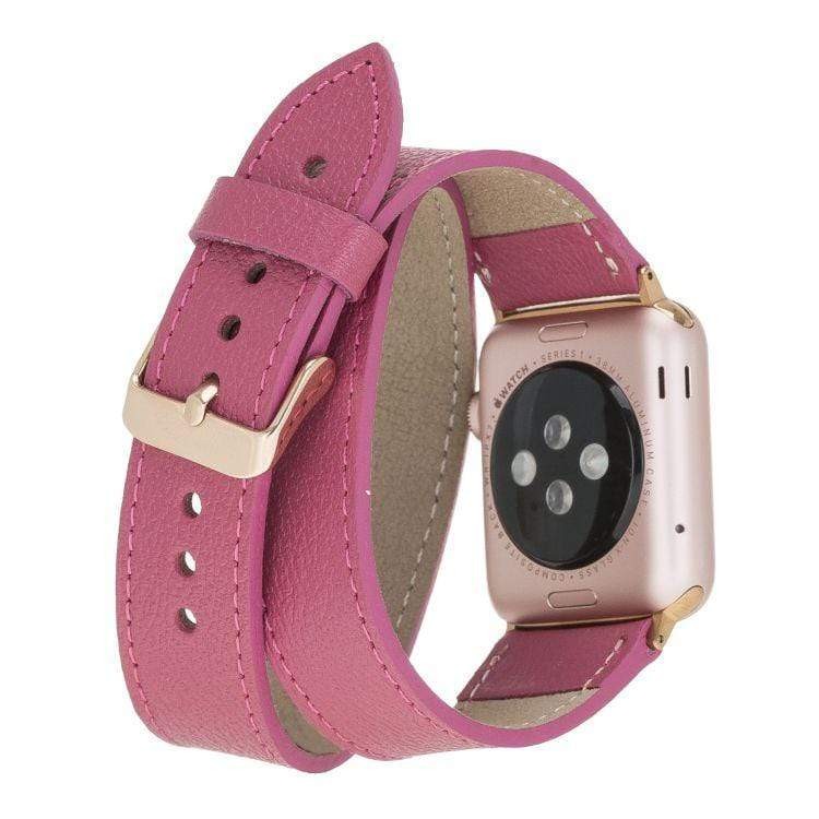 Bouletta Double Tour Leder Watch Band für Apple Watch 38-40mm / 42-44 mm - CP04
