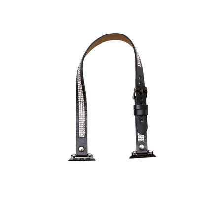 Bouletta Double Tour Leather Watch Strap with Crystal for Apple Watch 38mm / 40 mm - Rustic Black
