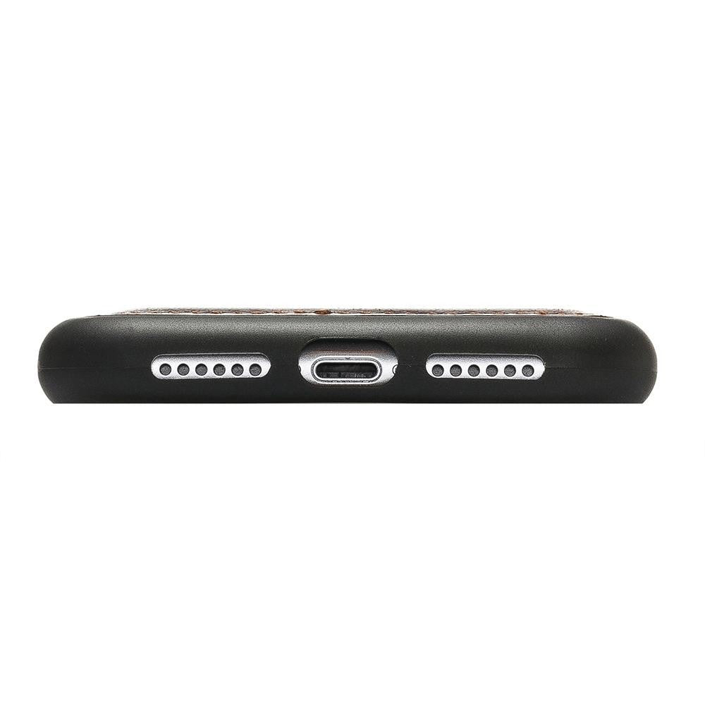 Bouletta Flex Cover Back Leder Case für iPhone XR Braun