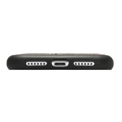 Bouletta Flex Cover Back Leder Case für iPhone XR Rustikal Schwarz